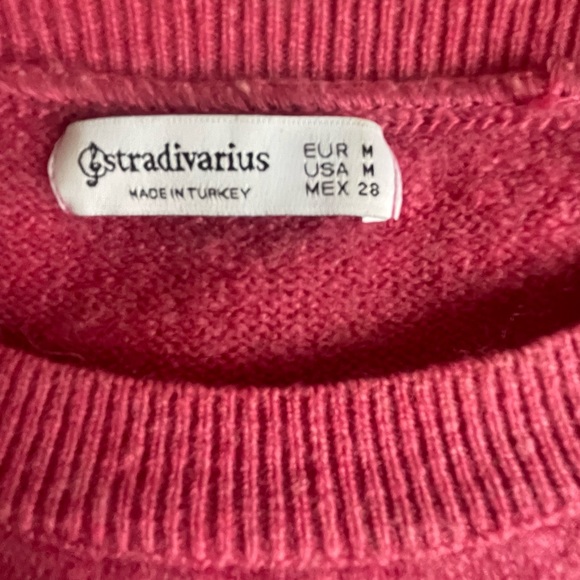 Stradivarius pink and orange knit sweaters - Picture 4 of 6